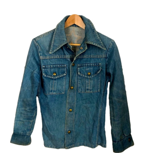 VINTAGE Denim Boho Coastal Cowgirl Festival Embroidered Bohemian  Jean Jacket… - Picture 2 of 5